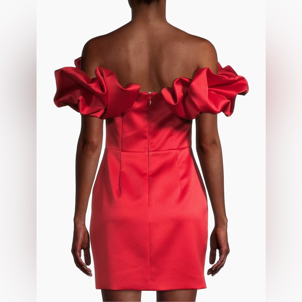 NWT Lavish Alice
Off-The-Shoulder Satin Minidress - Picture 8 of 9